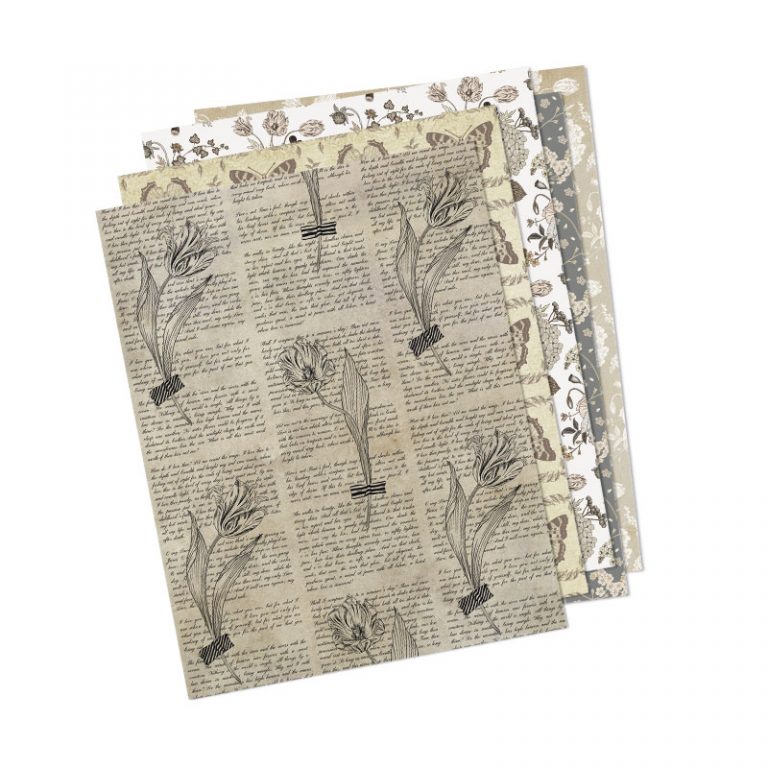 Carta per Scrapbooking, 168 Fogli Scrapbook Paper Speciale Mista Goffrata, Vintage Materiale Decorativo, Carte da Stampa Testurizzata per Diario