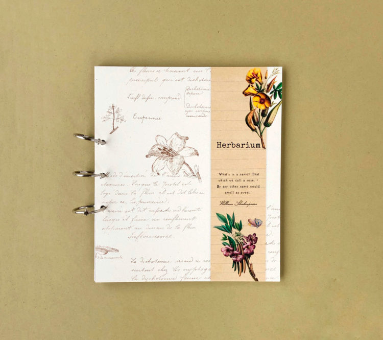 Taccuino Tascabile con Penna Dual Metallic - Garden Memories - PaperVictim