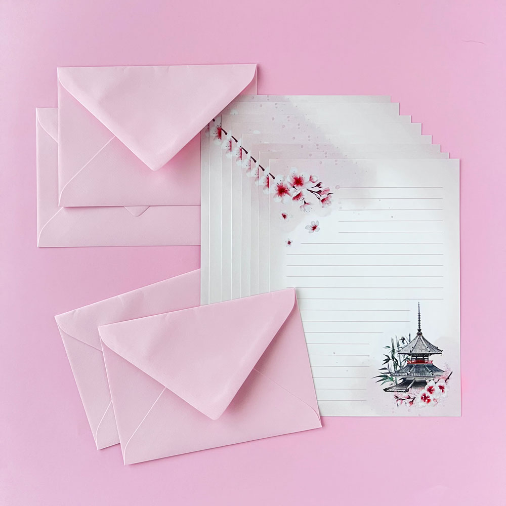 Carta da Lettere con Buste - 桜 Sakura - PaperVictim