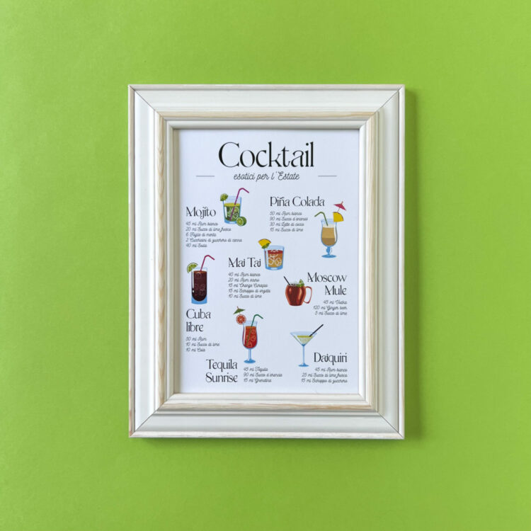 card-cocktail-esotici-con-cornice